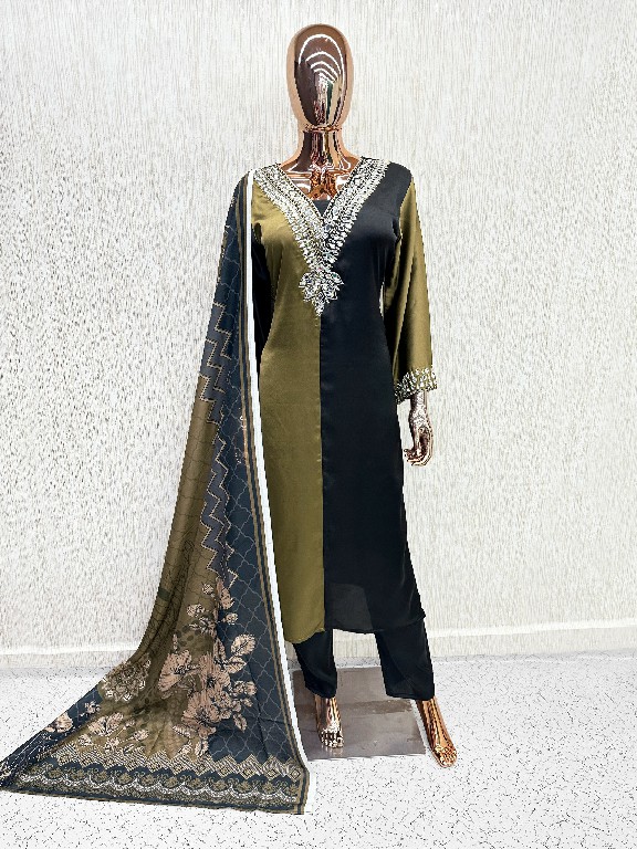 LAXURIA TRENDZ D.NO 1686 WHOLESALE READYMADE SATIN DESIGNER WEAR 3 PCS SUITS FOR WOMEN ONLINE