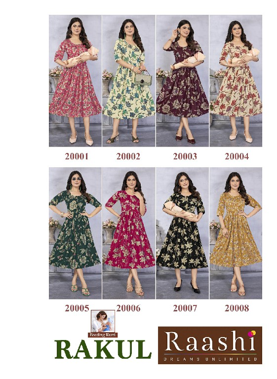RAASHI RAKUL WHOLESALE READYMADE  VERTICAN SILK ELEGANT FEEDING KURTIS FOR WOMEN ONLINE