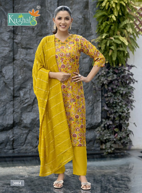 KUSHALS BUTTERFLY VOL 3 WHOLESALE READYMADE VETICAN SHOP TRENDY 3 PCS COMBO SET SUITS EXPORTER