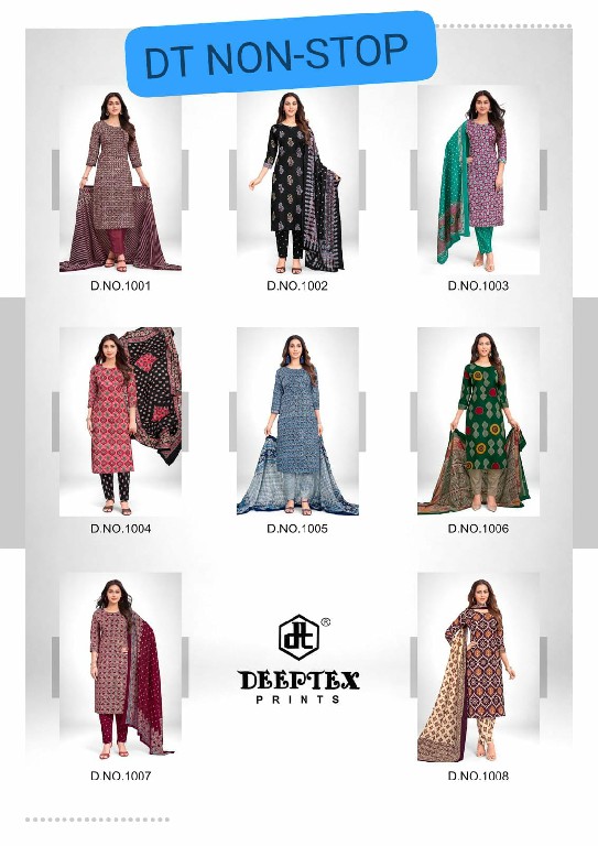 DEEPTEX NON STOP VOL 1 WHOLESALE COTTON AJRAKH STYLE PRINTED DRESS MATERIAL ONLINE