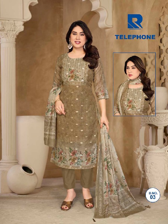 TEXTILEDEAL TELEPHONE WHOLESALE KOTA CHEX BEAUTIFUL 3 PCS COMBO SET SUITS SUPPLIER