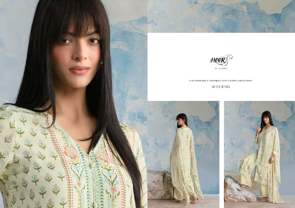 KIMORA HEER TIMELESS WHOLESALE PURE MUSLIN HANDCRAFTED EMBROIDERED UNSTITCH SALWAR SUITS FOR EXPORT
