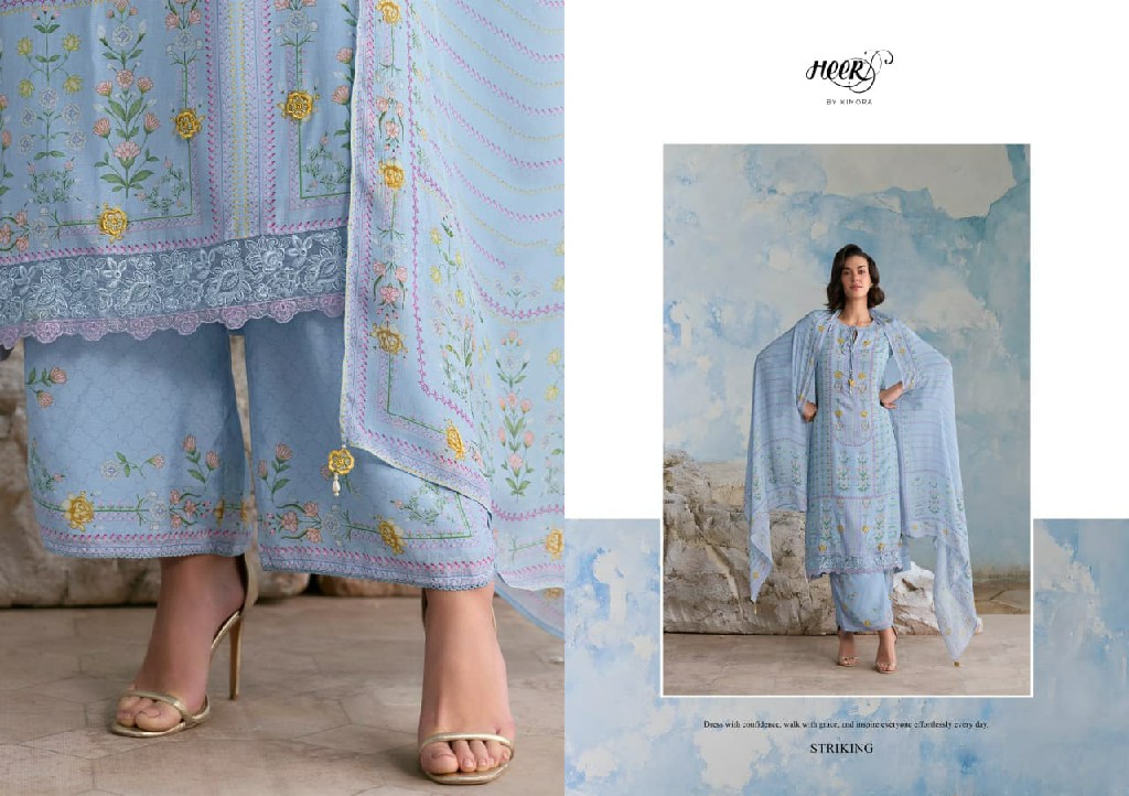 KIMORA HEER TIMELESS WHOLESALE PURE MUSLIN HANDCRAFTED EMBROIDERED UNSTITCH SALWAR SUITS FOR EXPORT