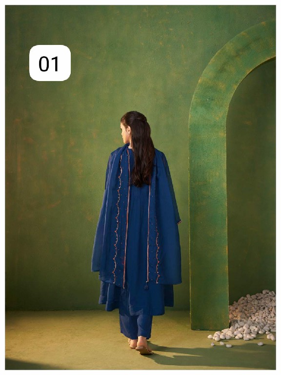 TEXTILEDEAL D.NO E1 TO E4 WHOLESALE READYMADE PURE ORGANZA FESTIVE WEAR 3 PCS SUITS FOR EXPORT