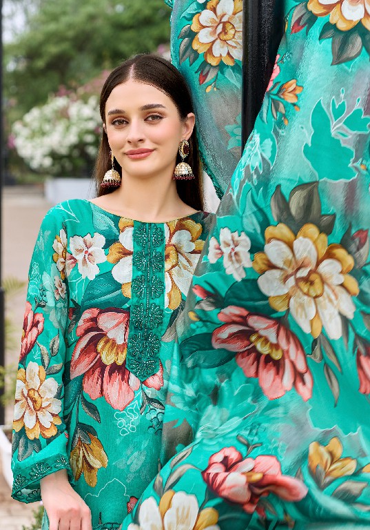 ALOK SUIT FARIHA VOL 7 WHOLESALE PREMIUM MUSLIN DESIGNER UNSTITCH SALWAR SUITS SUPPLIER