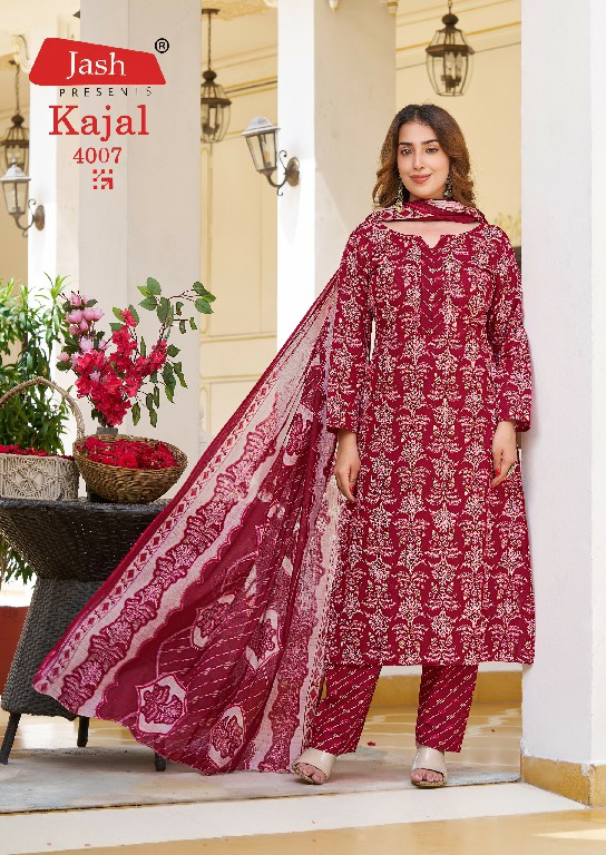 JASH KAJAL VOL 4 WHOLESALE COTTON PRINTED DAILY WEAR DRESS MATIREAL ONLINE
