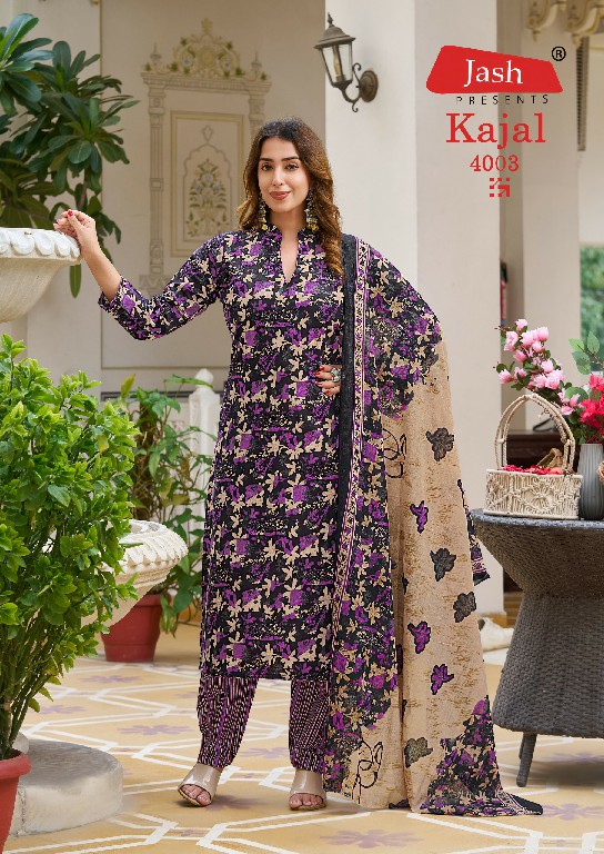 JASH KAJAL VOL 4 WHOLESALE COTTON PRINTED DAILY WEAR DRESS MATIREAL ONLINE