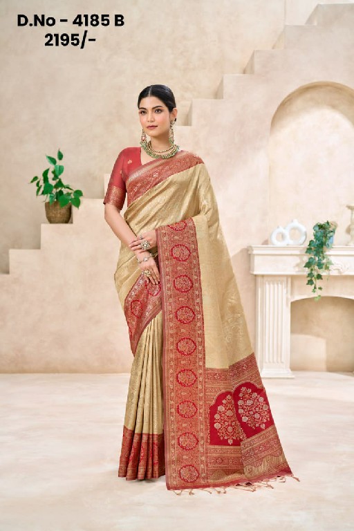 MANJULA D.NO 4185 SERIES WHOLESALE GORGEOUS KANJIVARAM SILK SAREES FOR WOMEN ONLINE
