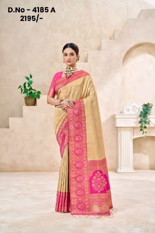 MANJULA D.NO 4185 SERIES WHOLESALE GORGEOUS KANJIVARAM SILK SAREES FOR WOMEN ONLINE