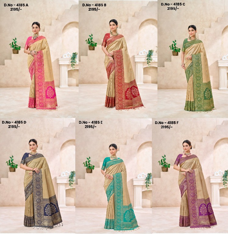 MANJULA D.NO 4185 SERIES WHOLESALE GORGEOUS KANJIVARAM SILK SAREES FOR WOMEN ONLINE