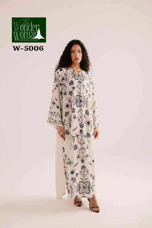 WONDER WOMAN D.NO 5002-5004-5006 WHOLESALE READYMADE MAL SATIN LONG KAFTAN COMBO FOR WOMEN ONLINE