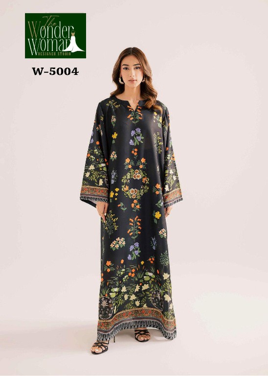 WONDER WOMAN D.NO 5002-5004-5006 WHOLESALE READYMADE MAL SATIN LONG KAFTAN COMBO FOR WOMEN ONLINE