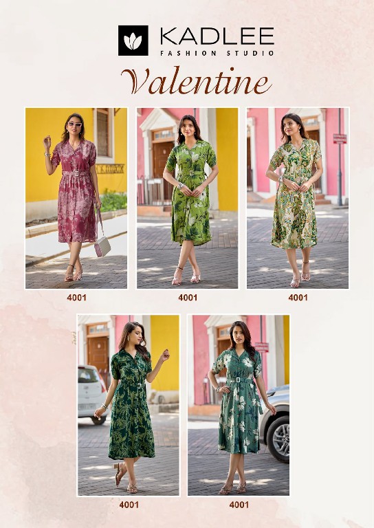 KADLEE VALENTINE WHOLESALE READYMADE RAYON FLEX PRINT MODERN STYLISH ONE PIECE DRESS FOR WOMEN ONLINE