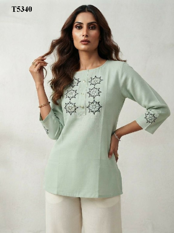 MAHOTSAV VAANYA WHOLESALE READYMADE COTTON FANCY FESTIVE WEAR SHORT TOPS FOR WOMEN ONLINE