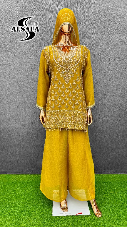 ALSAFA D.NO 3182 WHOLESALE READYMADE CHIFFON WITH WORK PAKISTANI TOP PLAZZO WIRH DUPATTA ONLINE