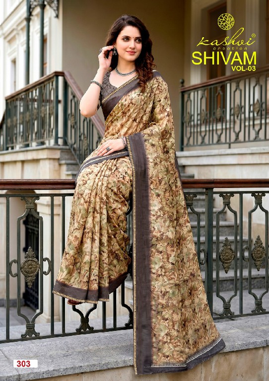 KASHVI CREATION SHIVAM VOL 3 WHOLESALE DULL MOSS VISCOSE CASUAL WEAR INDIAN SAREES FOR WOMEN ONLINE