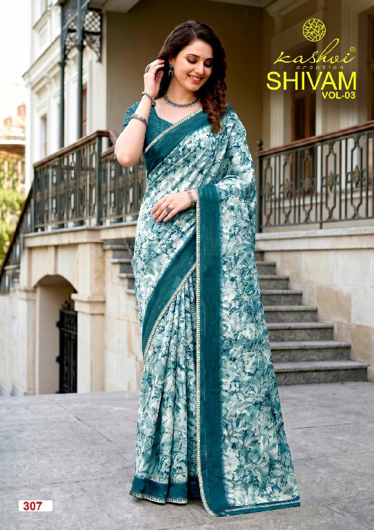KASHVI CREATION SHIVAM VOL 3 WHOLESALE DULL MOSS VISCOSE CASUAL WEAR INDIAN SAREES FOR WOMEN ONLINE