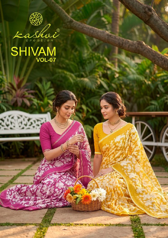 KASHVI CREATION SHIVAM VOL 7 WHOLESALE DULL MOSS VISCOSE CLASSIC INDIAN SAREES FOR WOMEN SUPPLIER