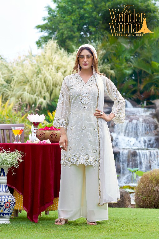 WONDER WOMAN D.NO 2170 WHOLESALE READYMADE SOFT GEORGETTE ELEGANCE 3 PCS COMBO SET SUITS SUPPLIER
