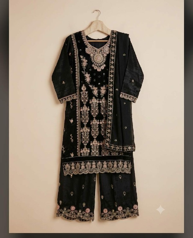 ZORISTA D.NO 11030 WHOLESALE READYMADE FANDY SILK WITH HEAVY WORK PAKISTANI 3 PCS SUITS EXPORTER