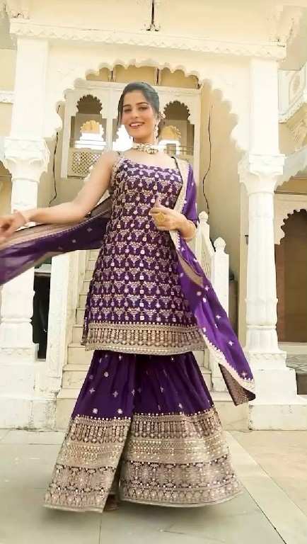 TEXTILEDEAL D.NO 5892 WHOLESALE READYMADE FOUX GEORGETTE PARTY WEAR 3 PCS SUITS EXPORTER