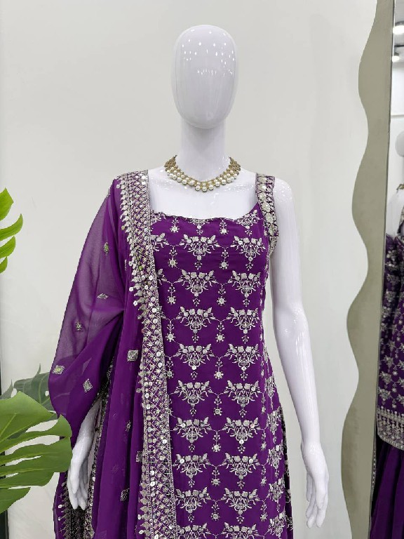 TEXTILEDEAL D.NO 5892 WHOLESALE READYMADE FOUX GEORGETTE PARTY WEAR 3 PCS SUITS EXPORTER