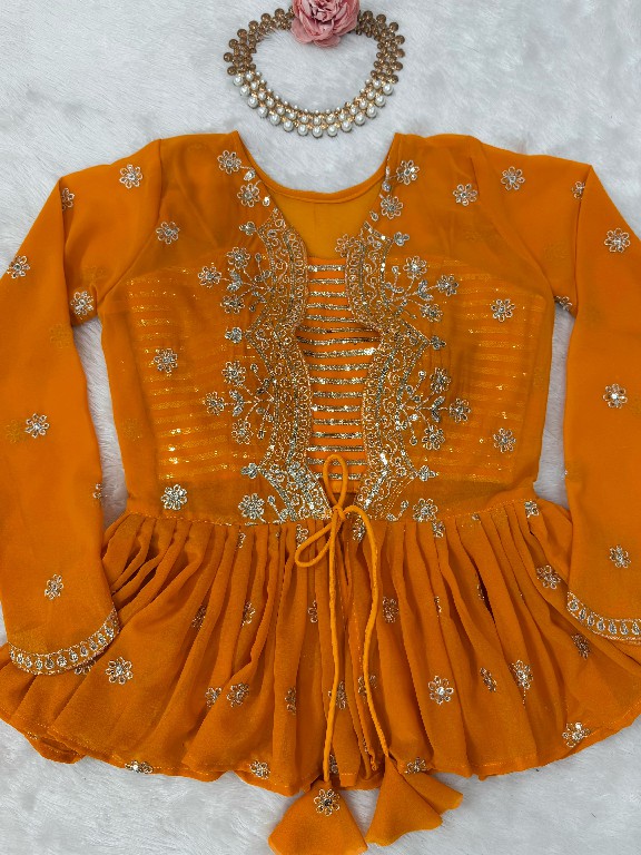 SP SERIES D.NO SP-15 WHOLESALE HEAVY FOUX GEORGETTE FESTIVE WEAR LEHENGA CHOLI FOR EXPORT