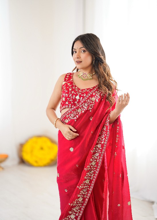 SP SERIES D.NO SP-89 WHOLESALE HEAVY FENDY SILK DESIGNER WEAR SAREES FOR WOMEN EXPORTER
