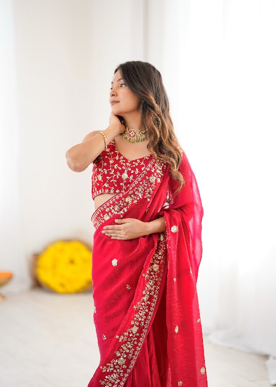 SP SERIES D.NO SP-89 WHOLESALE HEAVY FENDY SILK DESIGNER WEAR SAREES FOR WOMEN EXPORTER