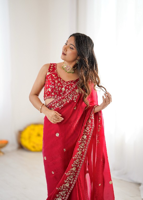 SP SERIES D.NO SP-89 WHOLESALE HEAVY FENDY SILK DESIGNER WEAR SAREES FOR WOMEN EXPORTER