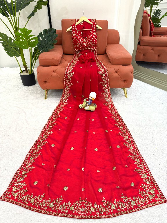 SP SERIES D.NO SP-89 WHOLESALE HEAVY FENDY SILK DESIGNER WEAR SAREES FOR WOMEN EXPORTER