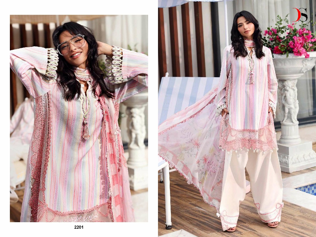 DEEPSY MARIA B M PRINT VOL 8 WHOLESALE PURE COTTON PAKISTANI UNIQUE DESIGN UNSTITCH SALWAR SUITS EXPORTER