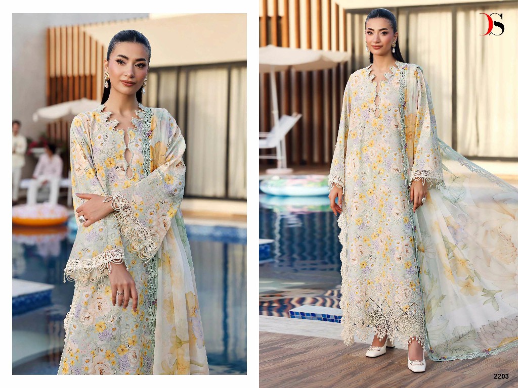 DEEPSY MARIA B M PRINT VOL 8 WHOLESALE PURE COTTON PAKISTANI UNIQUE DESIGN UNSTITCH SALWAR SUITS EXPORTER