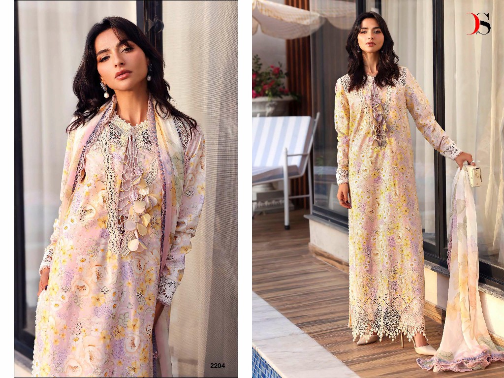 DEEPSY MARIA B M PRINT VOL 8 WHOLESALE PURE COTTON PAKISTANI UNIQUE DESIGN UNSTITCH SALWAR SUITS EXPORTER