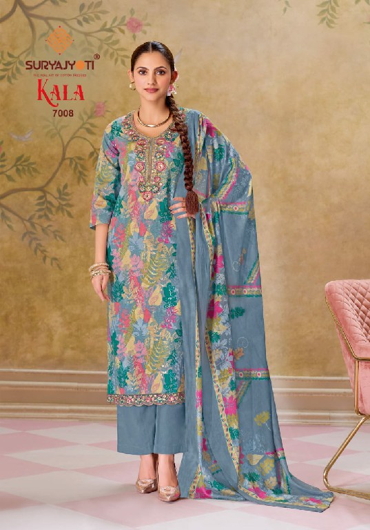 SURYAJYOTI KALA VOL 7 WHOLESALE READYMADE PURE COTTON WITH WORK DAILY WEAR 3 PCS SUITS EXPORTER