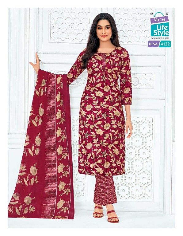 MCM LIFESTYLE PRIYALAXMI VOL 41 WHOLESALE READYMADE COTTON BIG SIZE DAILY WEAR 3 PCS SUITS SUPPLIER