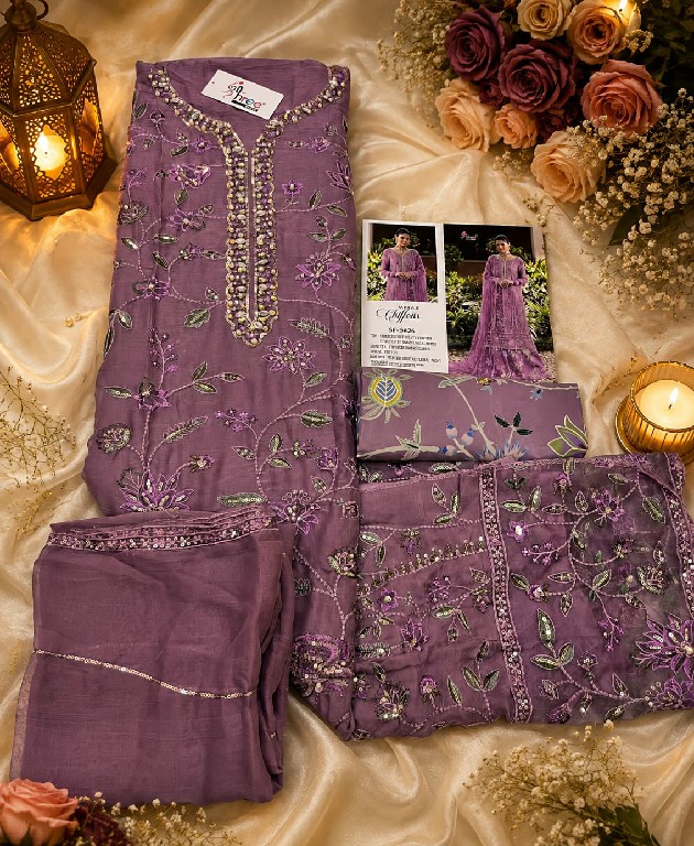 SHREE FABS D.N O 5626 WHOLESALE CHIFFON PAKISTANI HIT DESIGN UNSTITCH SALWAR SUITS ONLINE