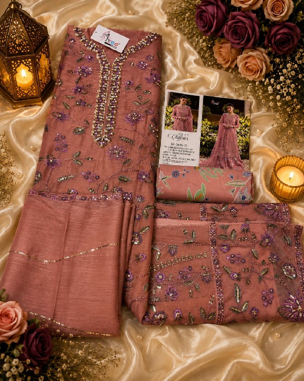 SHREE FABS D.N O 5626 WHOLESALE CHIFFON PAKISTANI HIT DESIGN UNSTITCH SALWAR SUITS ONLINE