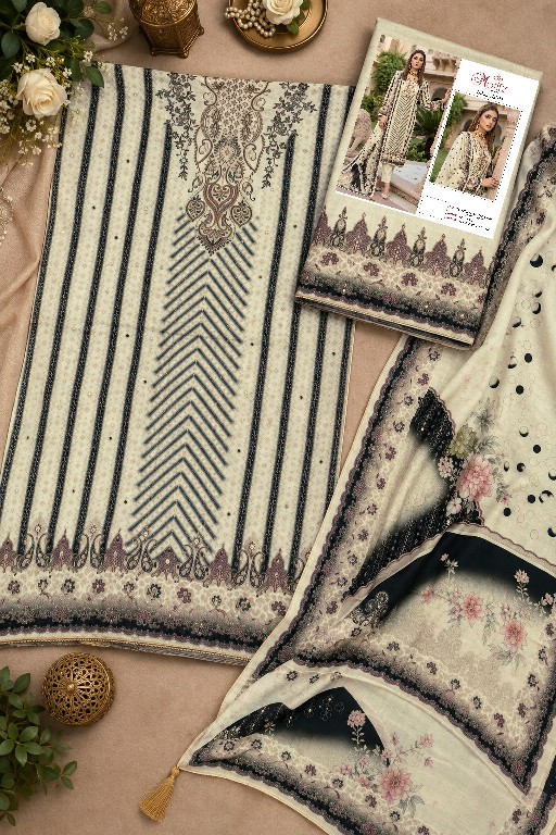 MOTIFZ D.NO 5433 WHOLESALE PURE VISCOSE MUSLIN AMAZING UNSTITCH SALWAR SUITS EXPORTER