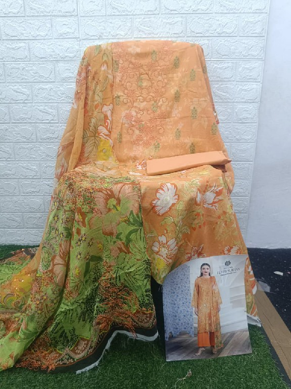 GULL JEE RUHAY SUKHAN WHOLESALE EMBROIDERED LAWN ORIGINAL PAKISTANI UNSTITCH SALWAR SUITS SUPPLIER
