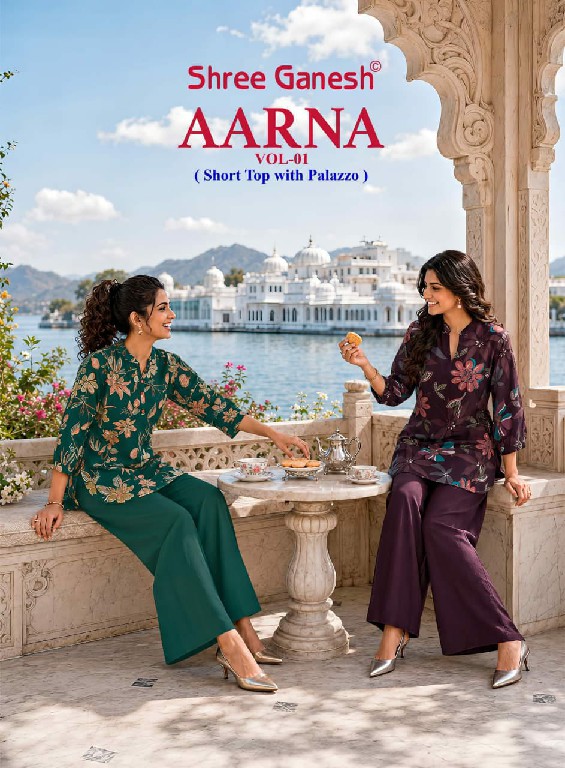 SHREE GANESH AARNA VOL 1 WHOLESALE READYMADE PREMIUM VERTICAN TRENDING CORD SET FOR EXPORT