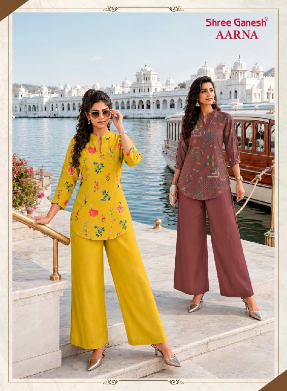 SHREE GANESH AARNA VOL 1 WHOLESALE READYMADE PREMIUM VERTICAN TRENDING CORD SET FOR EXPORT