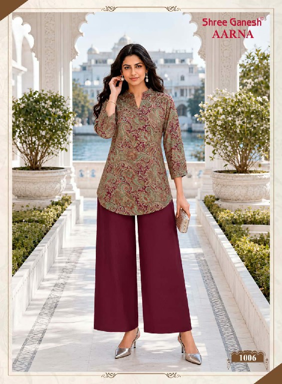 SHREE GANESH AARNA VOL 1 WHOLESALE READYMADE PREMIUM VERTICAN TRENDING CORD SET FOR EXPORT