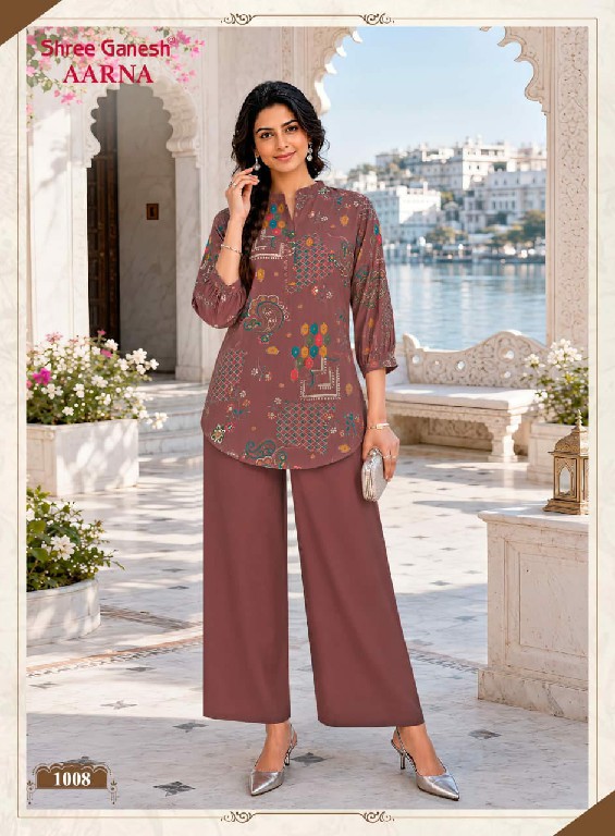 SHREE GANESH AARNA VOL 1 WHOLESALE READYMADE PREMIUM VERTICAN TRENDING CORD SET FOR EXPORT