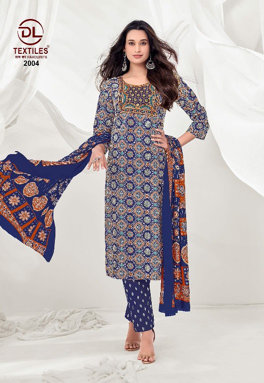 DL TEXTILES ROYAL AJRAKH VOL 2 WHOLESALE READYMADE COTTON WITH WORK BIG SIZE PRETTY LOOK 3 PCS SUITS EXPORTER