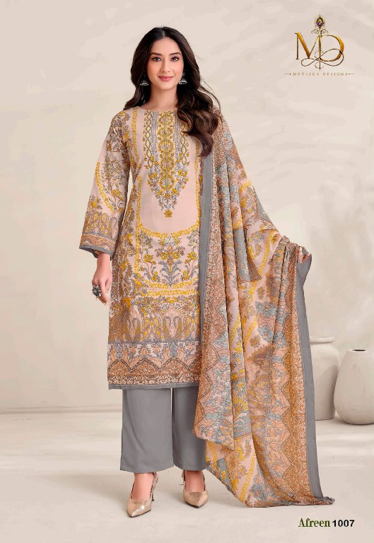 METRIKA DESIGN AFREEN VOL 1 WHOLESALE SOFT COTTON KARACHI STYLE PRINTED DRESS MATERIAL ONLINE