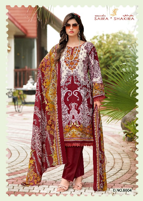 GANESHA SAIRA SHAKIRA VOL 8 WHOLESALE HEAVY COTTON KARACHI STYLE CASUAL WEAR DRESS MATERIAL FOR EXPORT
