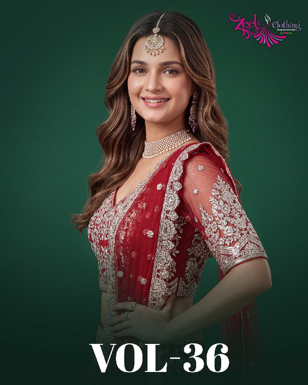 ZEEL CLOTHING ZEEL VOL 37 WHOLESALE SOFT NET FUNCTION WEAR LEHENGA CHOLI FOR EXPORT