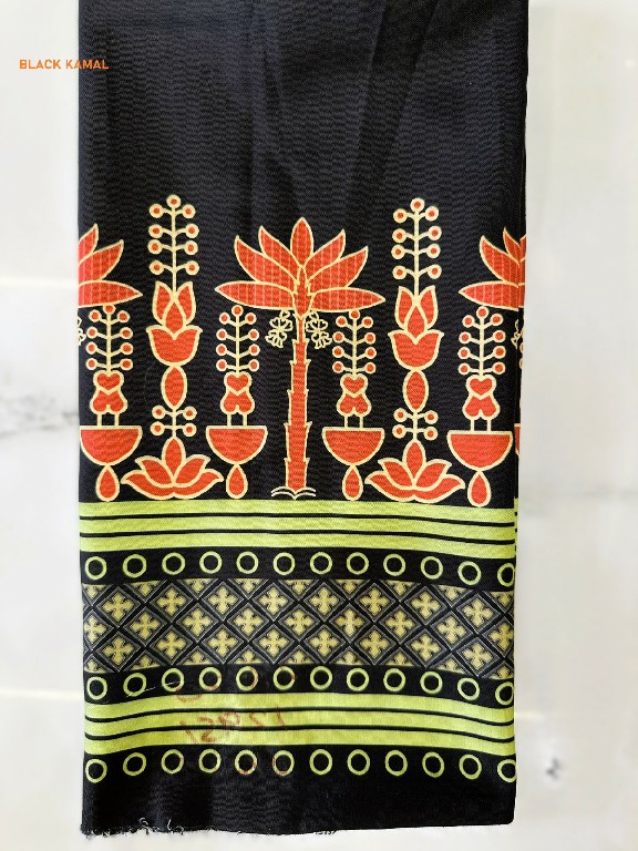 KNZ BLACK KAMAL WHOLESALE POLY COTTON RAYON BEAUTIFUL LEHENGA CHOLI FOR EXPORT
