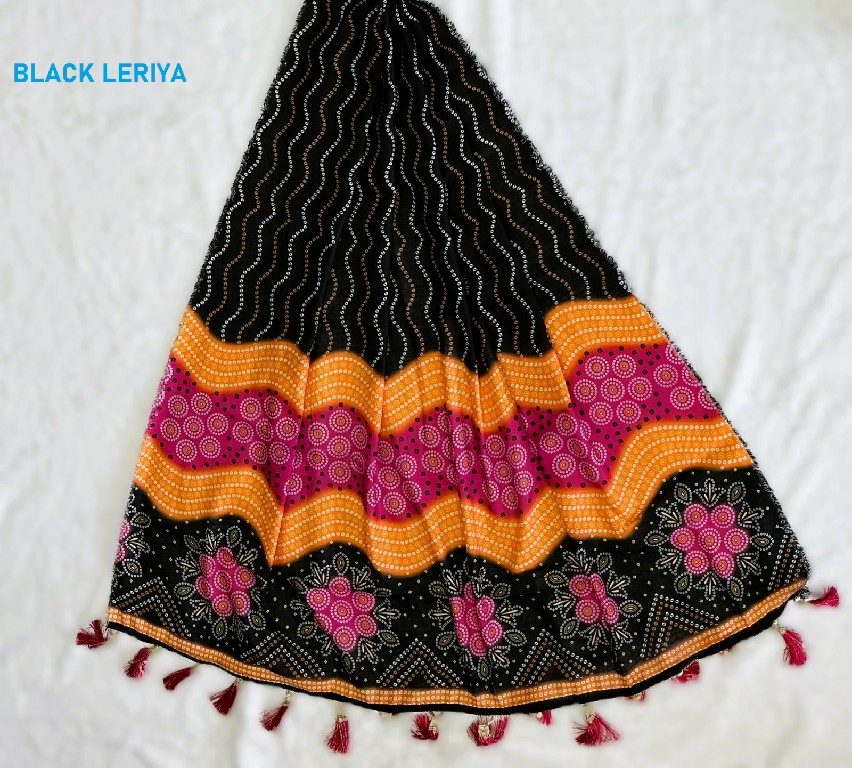 KNZ BLACK LERIYA WHOLESALE POLY COTTON RAYON ELEGANCE LEHENGA CHOLI EXPORTER